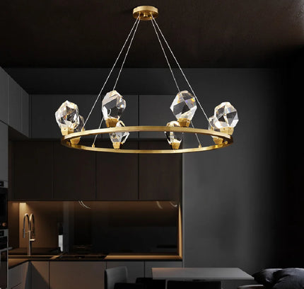Chandelier DIALA CIRCLE — designer chandelier, custom lighting by RODESIGNE