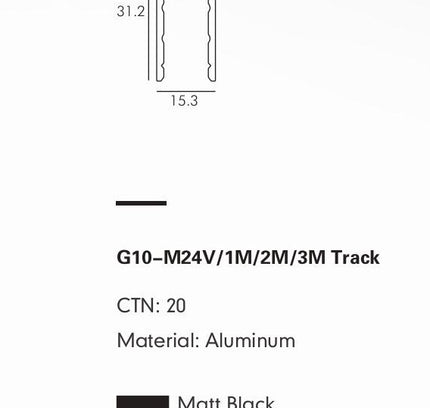 Mount PARATA-20 — track lighting accessory, technical lighting by RODESIGNE