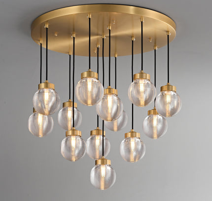 Chandelier MASCOTA by Rodesigne — brass designer chandelier, custom lighting by RODESIGNE