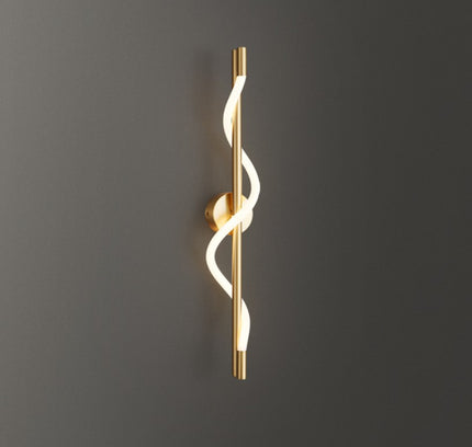 Wall Sconce TRACER TWISTED — brass wall sconce lamp, designer lighting by RODESIGNE