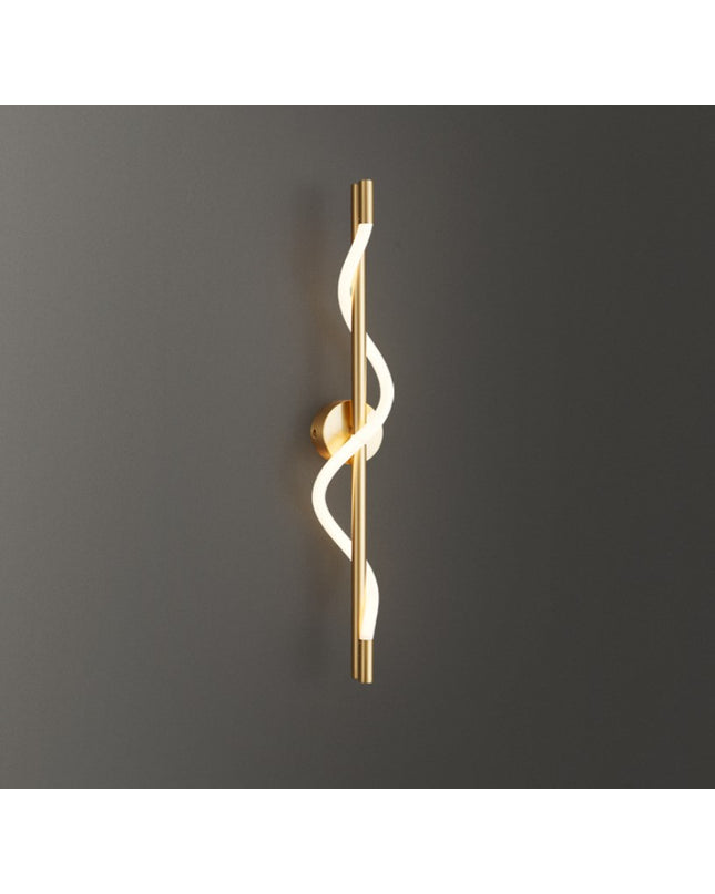 Wall Sconce TRACER TWISTED — brass wall sconce lamp, designer lighting by RODESIGNE