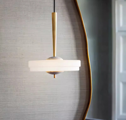Pendant lamp HEL by Rodesigne — brass modern pendant light, custom designer lighting by RODESIGNE