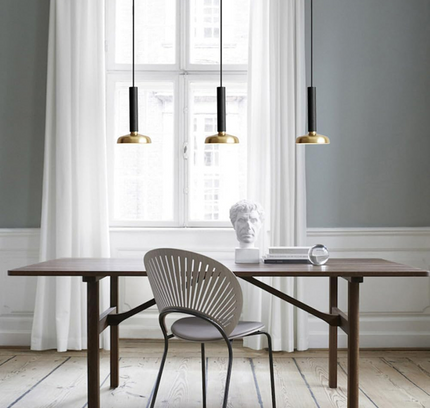 Pendant lamp CERTU by Rodesigne — brass modern pendant light, custom designer lighting by RODESIGNE