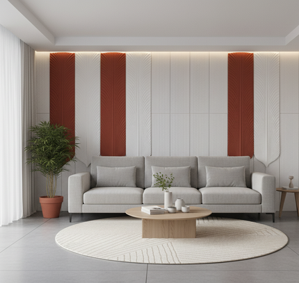 Panel FEATHER STONE SNAB — decorative acoustic wall panel, sound absorption by RODESIGNE