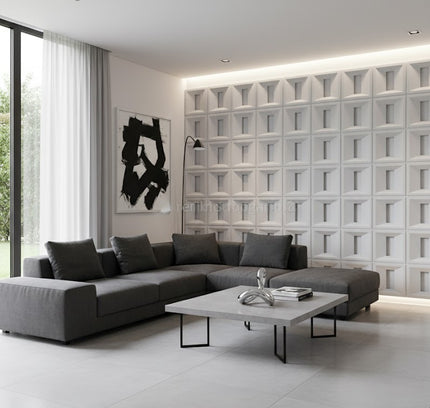 Panel LONG LATTICE — decorative acoustic wall panel, sound absorption by RODESIGNE