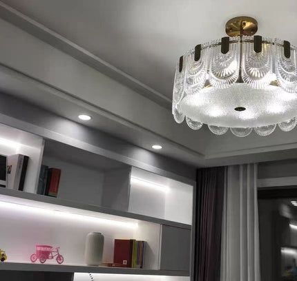 Chandelier ERNESTA — glass designer chandelier, custom lighting by RODESIGNE