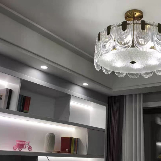 Chandelier ERNESTA — glass designer chandelier, custom lighting by RODESIGNE