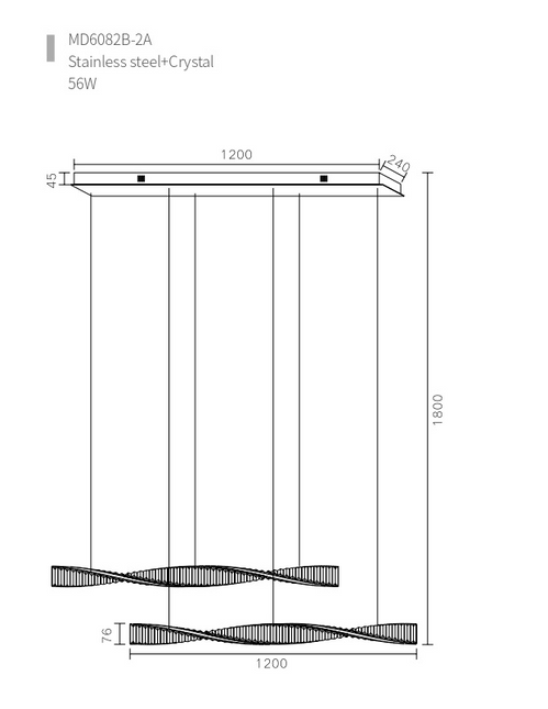 Chandelier ZEUSEN — designer chandelier, custom lighting by RODESIGNE