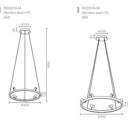Chandelier VAWES — designer chandelier, custom lighting by RODESIGNE