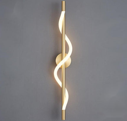Wall Sconce TRACER TWISTED — brass wall sconce lamp, designer lighting by RODESIGNE