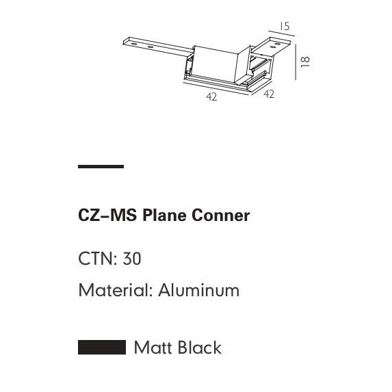 Connector Module ROCCA-MS — track lighting accessory, technical lighting by RODESIGNE
