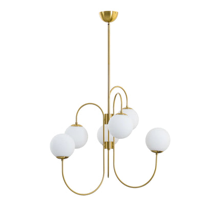 Chandelier GOOSENECK by Rodesigne — glass designer chandelier, custom lighting by RODESIGNE