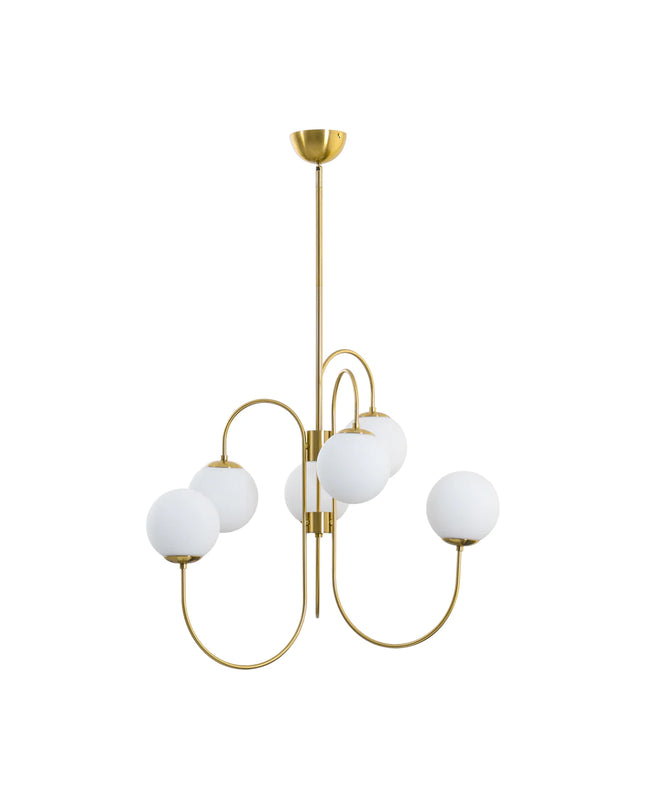 Chandelier GOOSENECK by Rodesigne — glass designer chandelier, custom lighting by RODESIGNE