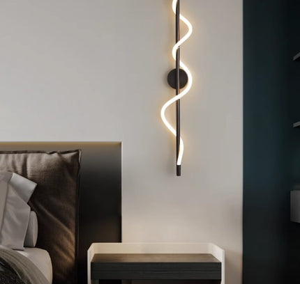 Wall Sconce TRACER TWISTED — brass wall sconce lamp, designer lighting by RODESIGNE
