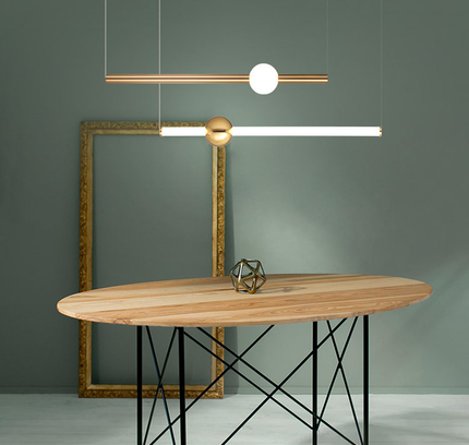 Pendant lamp ORION GLOBE by Rodesigne — brass modern pendant light, custom designer lighting by RODESIGNE