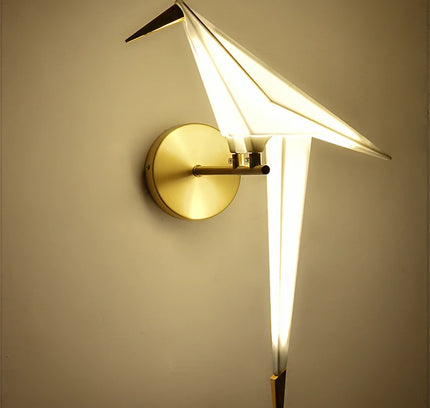 Wall Sconce BIRDY PEARCH — brass wall sconce lamp, designer lighting by RODESIGNE