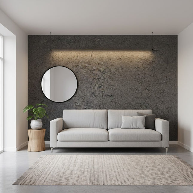 Wall Panel NEW TRAVERTINO D-GREY — decorative acoustic wall panel, sound absorption by RODESIGNE