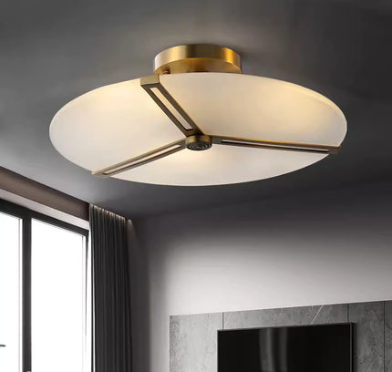 Сeiling lamp ASO by Rodesigne — brass designer piece by RODESIGNE