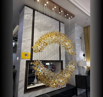 Chandelier IVORA — designer chandelier, custom lighting by RODESIGNE