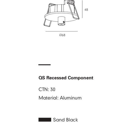 Mounting Bracket MOBIUS — track lighting accessory, technical lighting by RODESIGNE