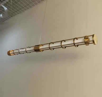 Chandelier CAGE TUBA — designer chandelier, custom lighting by RODESIGNE