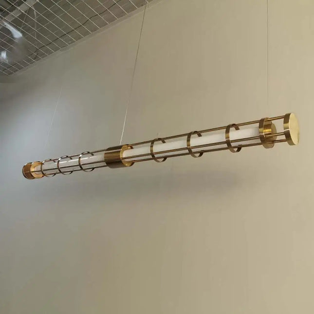 Chandelier CAGE TUBA — designer chandelier, custom lighting by RODESIGNE