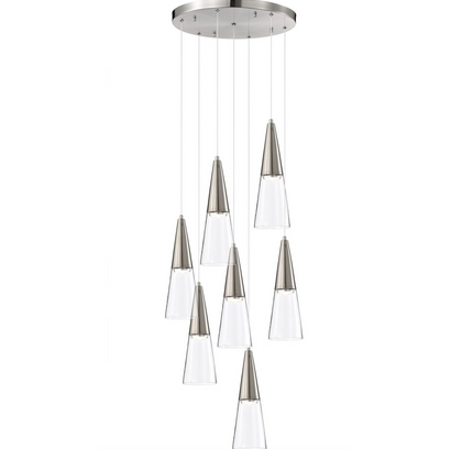 Chandelier TANGLE by Rodesigne — glass designer chandelier, custom lighting by RODESIGNE