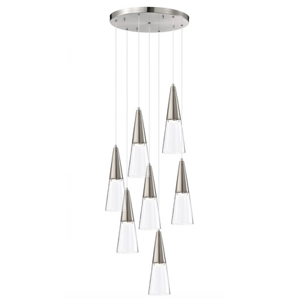 Chandelier TANGLE by Rodesigne — glass designer chandelier, custom lighting by RODESIGNE