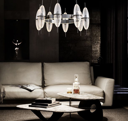 Chandelier HENDREX CIRCLE — designer chandelier, custom lighting by RODESIGNE
