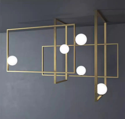 Chandelier RECTANGLES — designer chandelier, custom lighting by RODESIGNE