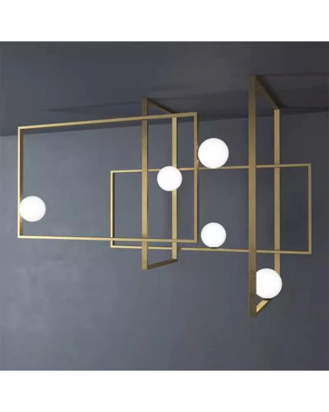 Chandelier RECTANGLES — designer chandelier, custom lighting by RODESIGNE