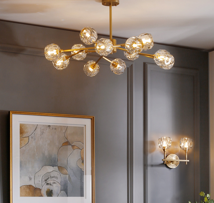 Chandelier DENOLIA by Rodesigne — brass designer chandelier, custom lighting by RODESIGNE