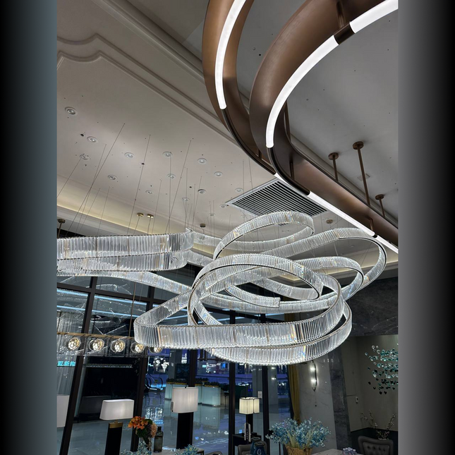 Chandelier SABERAS — designer chandelier, custom lighting by RODESIGNE