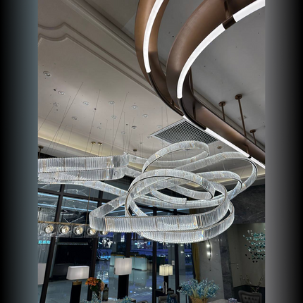 Chandelier SABERAS — designer chandelier, custom lighting by RODESIGNE
