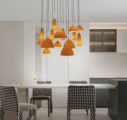 Pendant lamp ALLIOUS by Rodesigne — glass modern pendant light, custom designer lighting by RODESIGNE