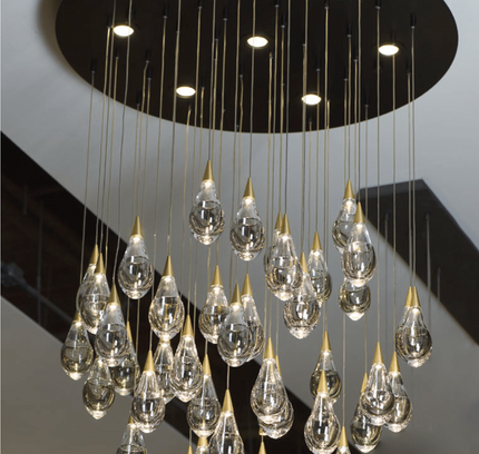 Chandelier CURAS — designer chandelier, custom lighting by RODESIGNE