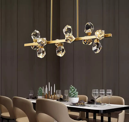 Chandelier DIALA LONG — designer chandelier, custom lighting by RODESIGNE