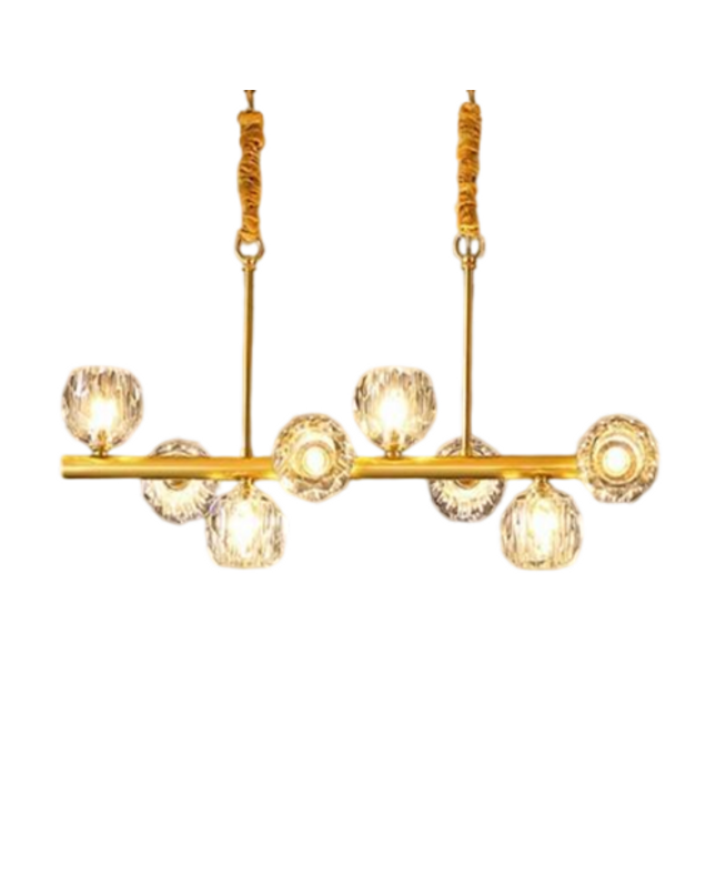 Chandelier DENOLIA LONG — designer chandelier, custom lighting by RODESIGNE