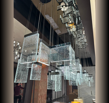 Chandelier OFESTA — designer chandelier, custom lighting by RODESIGNE