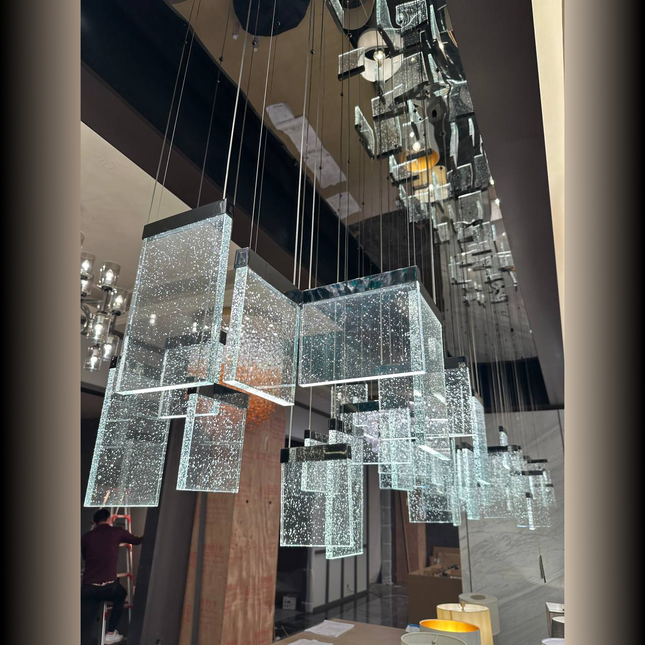 Chandelier OFESTA — designer chandelier, custom lighting by RODESIGNE