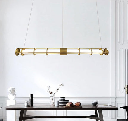 Chandelier CAGE TUBA — designer chandelier, custom lighting by RODESIGNE
