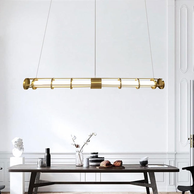 Chandelier CAGE TUBA — designer chandelier, custom lighting by RODESIGNE