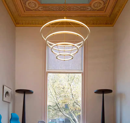 Chandelier HALO CIRCLE — designer chandelier, custom lighting by RODESIGNE