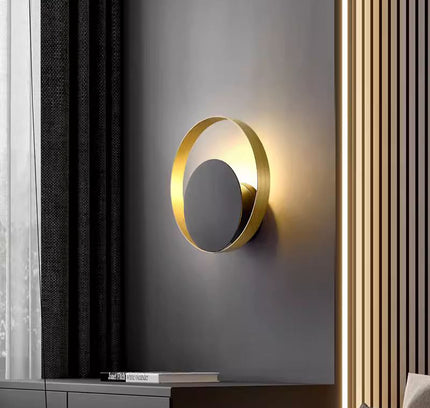 Wall lamp (Sconce) CIRCLE by Rodesigne — brass wall sconce lamp, designer lighting by RODESIGNE