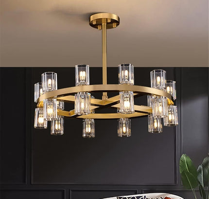 Chandelier TRENTINO by Rodesigne — brass designer chandelier, custom lighting by RODESIGNE