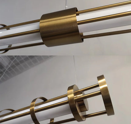 Chandelier CAGE TUBA — designer chandelier, custom lighting by RODESIGNE