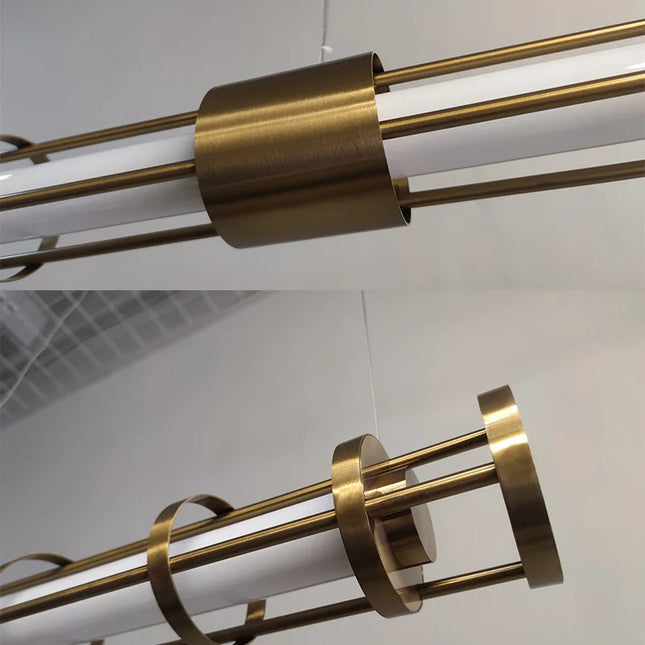 Chandelier CAGE TUBA — designer chandelier, custom lighting by RODESIGNE