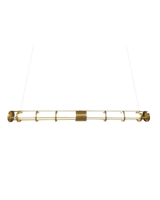 Chandelier CAGE TUBA — designer chandelier, custom lighting by RODESIGNE