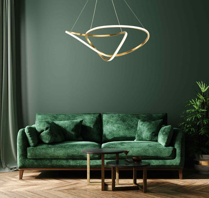 Chandelier NORVING by Rodesigne — brass designer chandelier, custom lighting by RODESIGNE