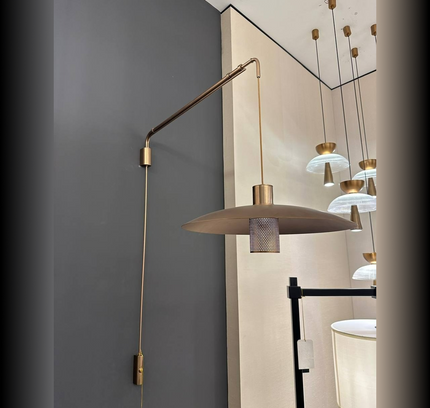 Wall Sconce NURSEN — brass wall sconce lamp, designer lighting by RODESIGNE